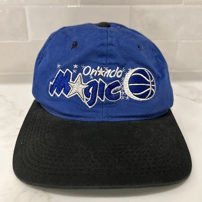 Orlando Magic Hat  Adjustable Snapback  Front Row  Blue Black 90s NBA Vintage