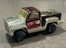 1982 Tonka Pickup Truck Vintage Maroon Colored Metal And Plastic Collectible Toy