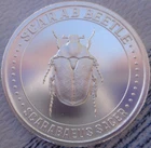 1 oz. SCARAB BEETLE #7 Silver Bug Series II round BU .999 fine silver