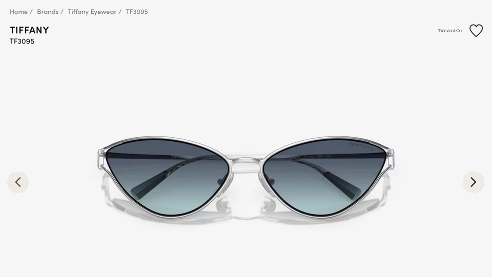 Gafas de sol para mujer Tiffany & Co. TF-3095 azul degradado azul Foto 3 de 4
