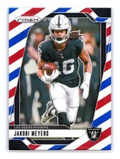 2024 Panini Prizm Jakobi Meyers #151 Red White and Blue Las Vegas Raiders