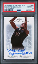 2012 Leaf Signature Nneka Nnemkadi Ogwumike RC On Card Auto WNBA PSA 10 POP 1
