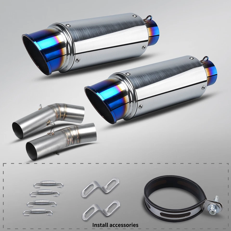 Silenciadores de tubo medio sistema escape moto ducati 848 1098 1198 Foto 2 de 4