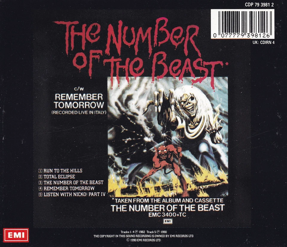 IRON MAIDEN - CD - RUN TO THE HILLS - Bild 2 von 2