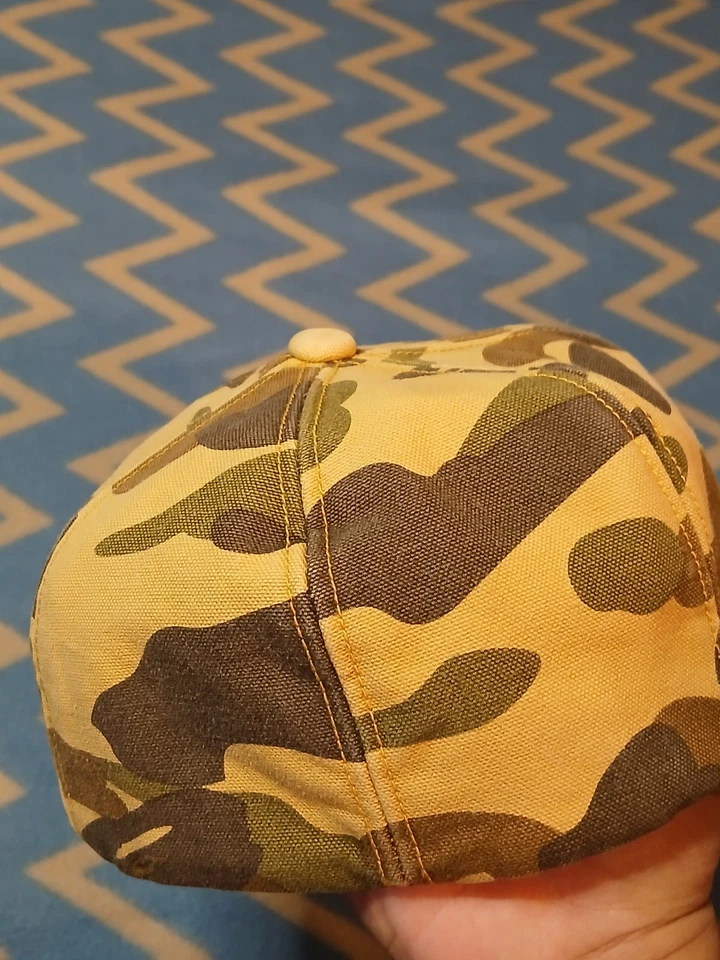 Gorra de Colección Carhartt A Bathing Ape Bape Talla Única Mediana Rara Beige Tostado Foto 4 de 4
