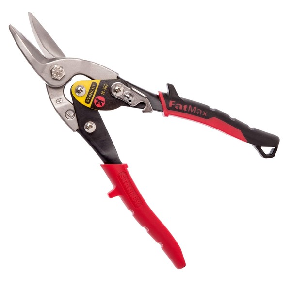 Stanley Blechschere Maxsteel Links 250Mm Bi-Material Griff Chromrot 2-14-562-image