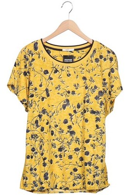 CECIL T-Shirt Damen Shirt Kurzärmliges Oberteil Gr. XL Gelb #awh76da