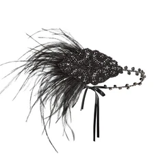 1920s Headpiece Great Gatsby Flapper Headband Roaring 20s Hair Clip