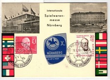 Berlin 181 u.a. auf Postkarte Spielwarenmesse N&uuml;rnberg #HT698