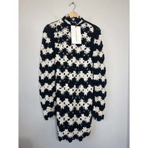 NWT Alix of Bohemia Romy Cotton Crochet Mini Dress Blue Mariner Size: Medium - Picture 3 of 9