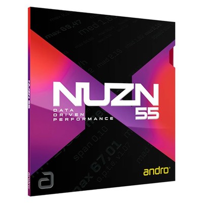 Andro Table Tennis Rubber Tension Type Back Soft Rubber Spin Speed NUZN 55 New