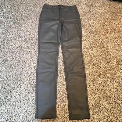 White House Black Market Moonwalk Gray Coated High-Rise Skinny Pant 2R
