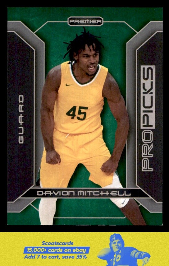 2021-22 Pro Picks Premier Davion Mitchell card #PP-13