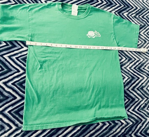 GILDAN Activewear GREEN T-Shirt YOUTH UNISEX Size Medium The Green Turtle - Picture 3 of 6