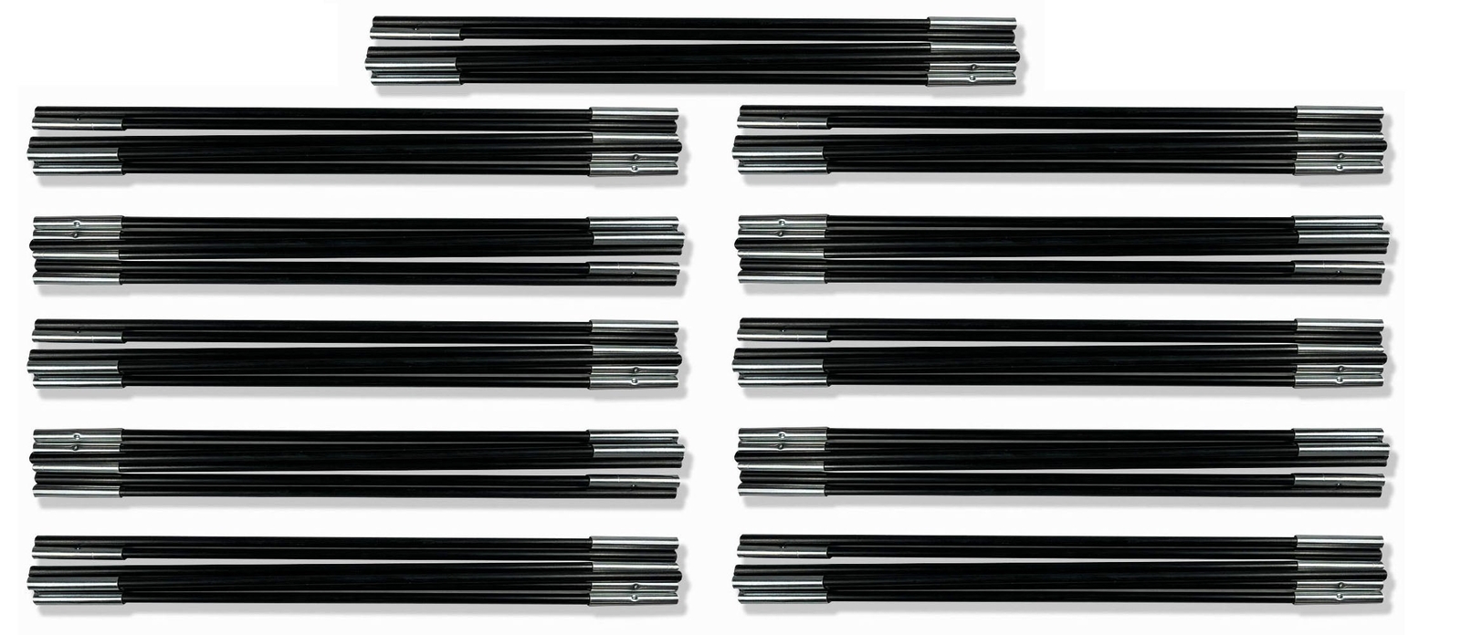 Skandika Korsika 10 Tent, Complete Set of Fibreglass Tent Poles