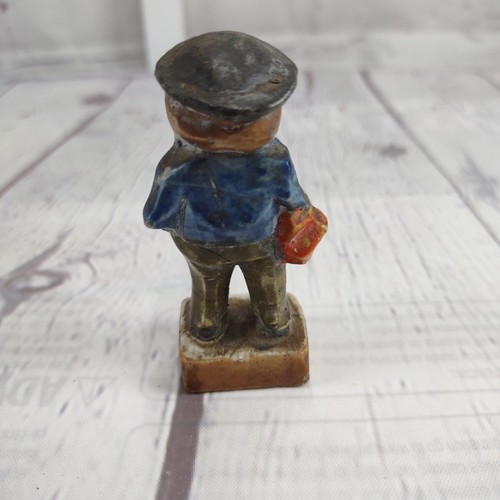 Besetztes Japan kleiner Keramik alter Mann mit Kappe Figur 2,75" groß - Bild 4 von 6