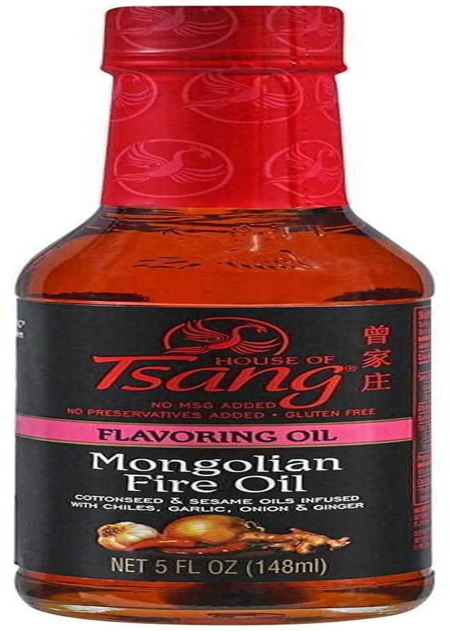 House of TSANG Mongolian Fire Oil W/ Red Chili Peppers Garlic Onion 5