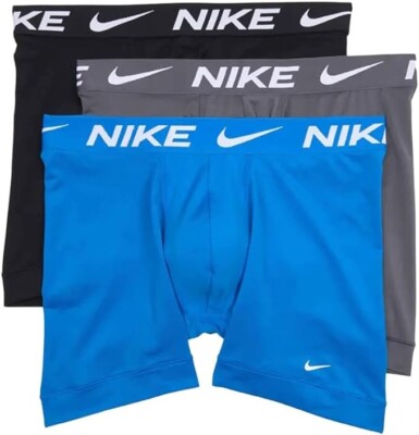 【Ｌ】NIKE BOXER BRIEF × 3s Nike Men`s Essential Micro Long Leg Boxer Briefs 3 Pack