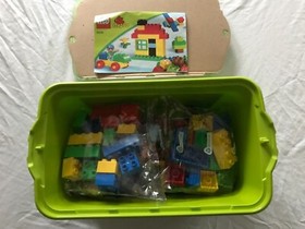 Lego Duplo Building Set #5506 71 Pcs Complete with Storage Tub