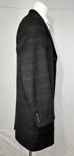 Soprabito Hart Schaffner Marx lussuoso misto lana 40 L pannello finestra - Foto 5 di 14