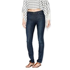 Free People Low Rise Dark Wash Skinny Jeans