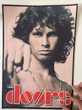 The Doors Jim Morrison Large Back Patch: New, Digital Print, 14” X 11”, Sew On