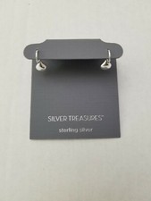 ONE PAIR OF BRAND NEW SILVER TREASURES STERLING SILVER EARRINGS 34