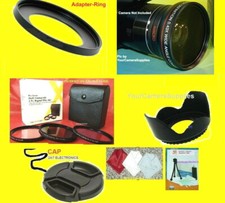0.43X WIDE ANGLE LENS ADAPTER to CAMERA CANON SX410 SX420 SX500 IS SX510 HS 52mm