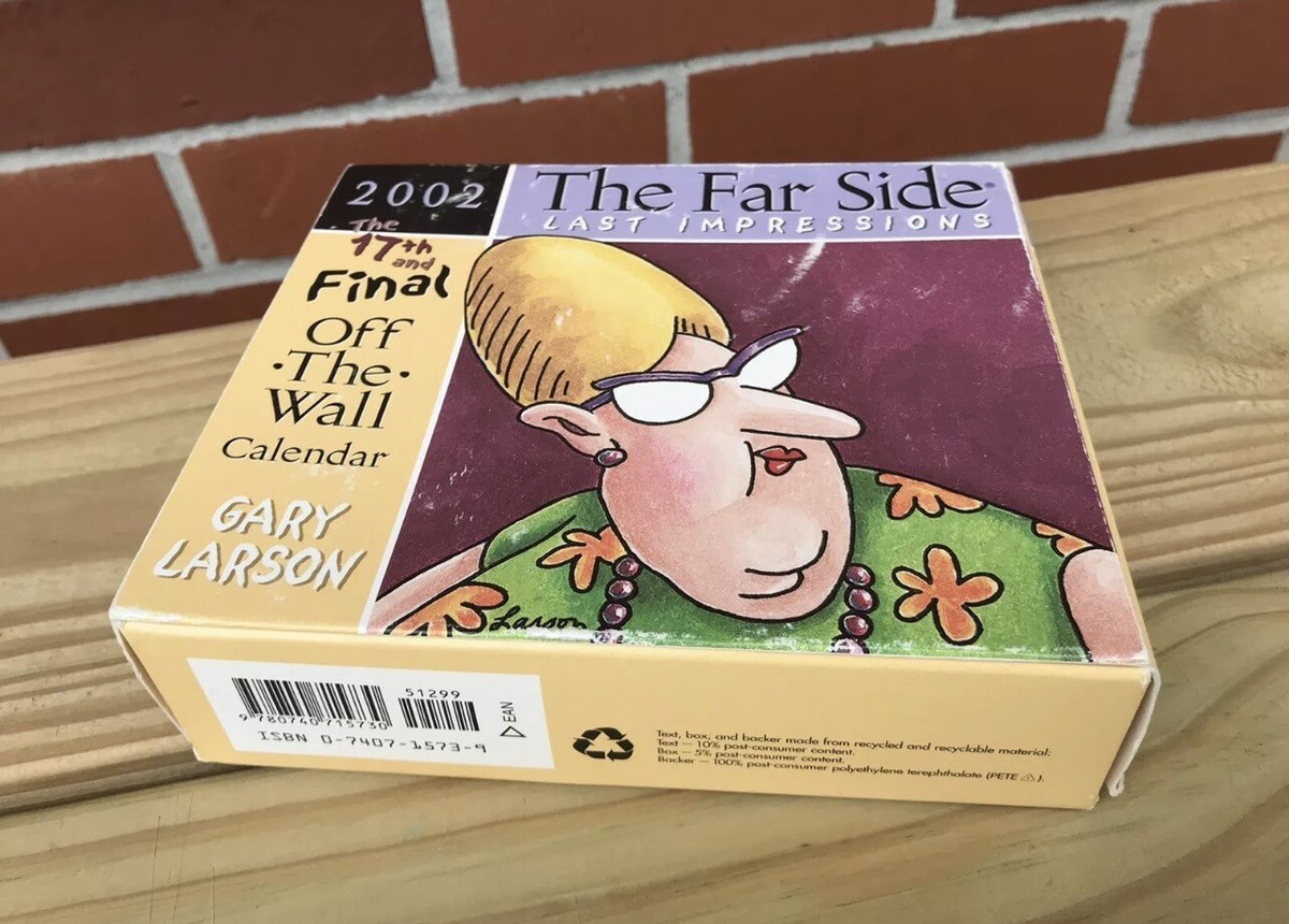 Gary Larson The Far Side 2002 Daily Desk Calendar 17th and Final Off the  Wall | eBay