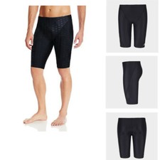 Mens Sharkskin Swimming Trunk Jammer Racing Swimwear Shorts Athlete Quick