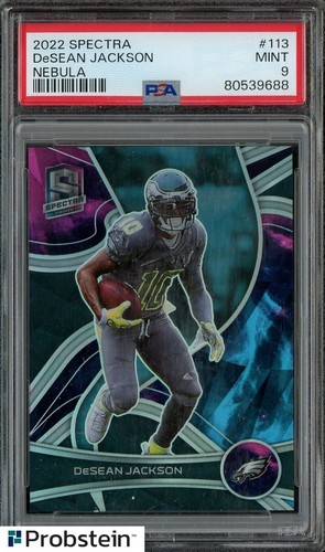 2022 Spectra Nebula #113 DeSean Jackson Eagles 1/2 PSA 9 MINT
