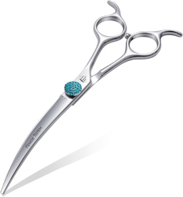 Fenice 6.5'' Curved Shears for Dogs - Japanese 440C Stainless Steel Scissors