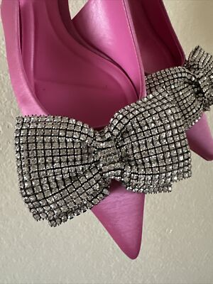 ほさ Zara Hot Pink Slingback Heel With Bow | Pickle