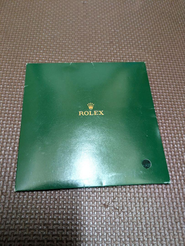 ROLEX Official Green Logo Handkerchief Scarf 44x45cm w/ Box Men Japan - Picture 3 of 3