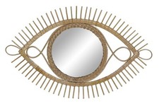 SPECCHIO A MURO A FORMA DI OCCHIO SPECCHIERA DA CAMERA INGRESSO IN LEGNO