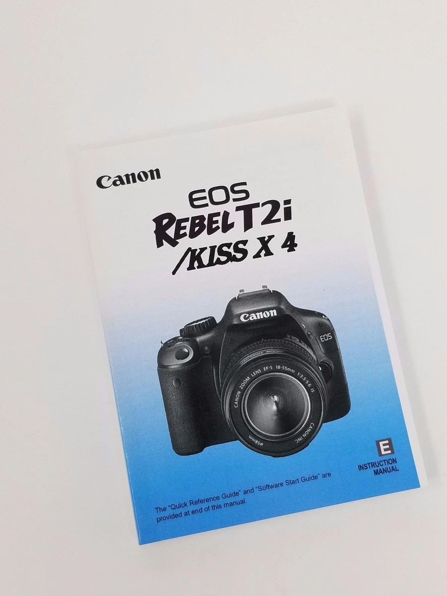 Canon Rebel T2i EOS 550D Instruction Owners Manual Book NEW | EBay