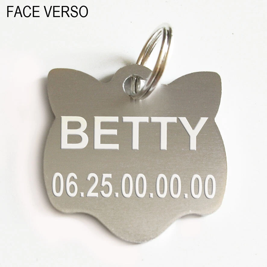 Medaille gravée pour chat - Photo 3/4