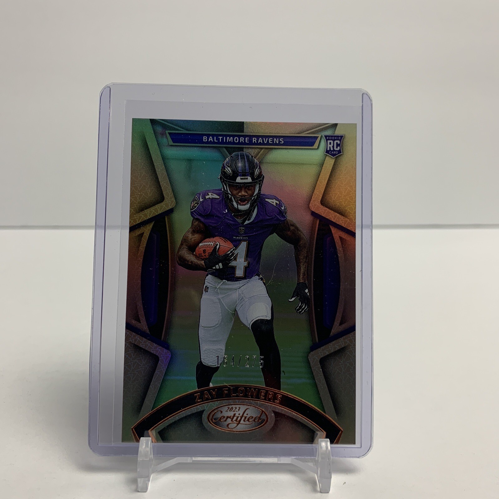 2023 Certified - Mirror Bronze #185 Zay Flowers RC 164/275 Baltimore Ravens