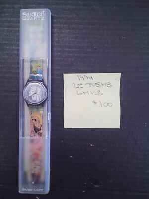 Swatch Originals Brand New Le Poeme GM123 NOS 1994 needs battery