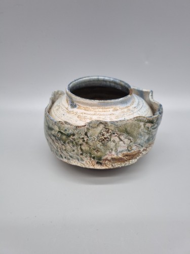 An Interesting Studio Pottery Squat Pot With Wrap Waist, Incised To Base. - Picture 2 of 11