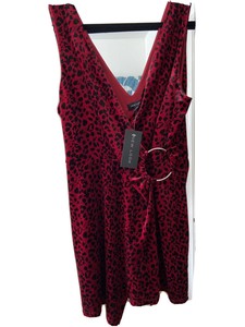 red leopard playsuit