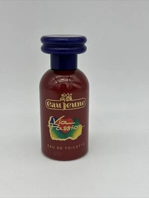 Rare Flacon Plein VIA PASSION Eau De Toilette EAU JEUNE 50 Ml vintage gemey