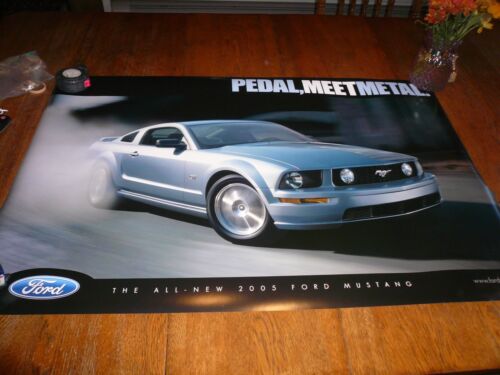2005 Ford Mustang "Be Prepared to Be Blown Away" Poster - Double Sided - Vintage - Picture 2 of 2
