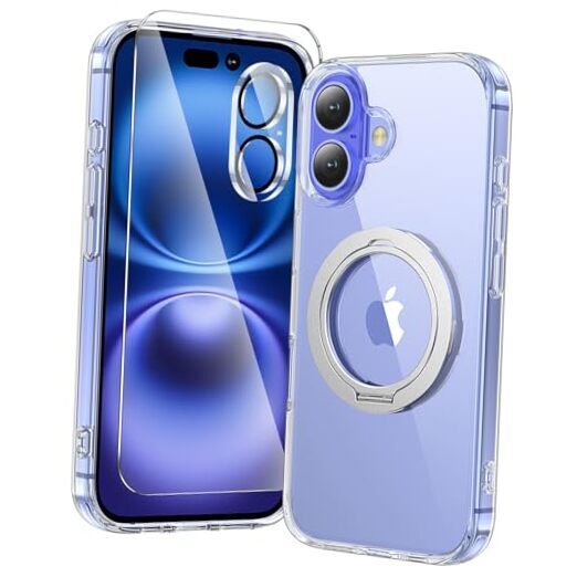 3 in 1 for iPhone 16 Case Clear with iPhone 16（6.1