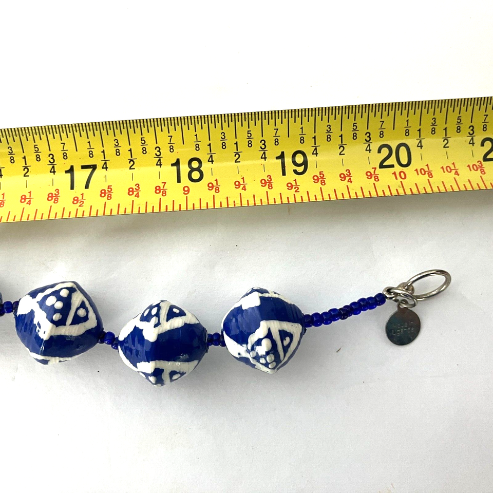 Beads for Life Rolled Bead Necklace Recycled Handmade Hand Painted