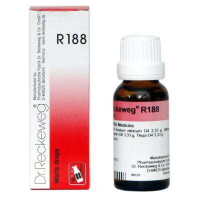 Dr. Reckeweg Germany Homeopathic R188 Warts Drops (22ml)
