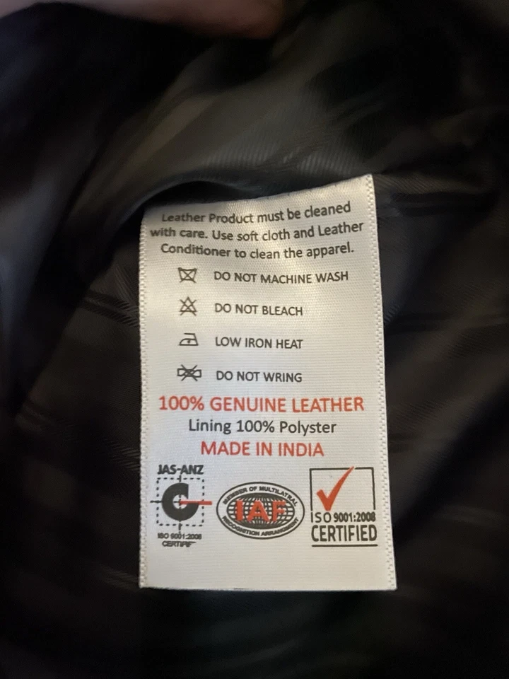 Chaqueta de cuero Skin Outfit, talla pequeña Foto 4 de 4