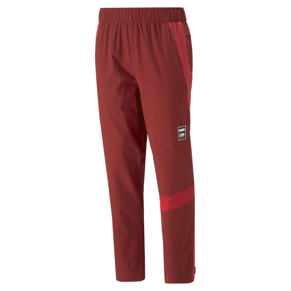 Puma Run Ciele Tracksuit Pants Mens Red Casual Athletic Bottoms 52342380