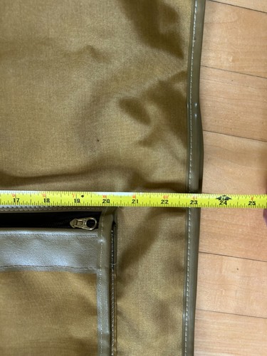 1960s Lark Travel Hanging Luggage Garment Bag Light Brown Original Paperwork - Picture 13 of 15