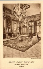 Grand Salon Louis XVI Hotel Meurice, Paris, France Postcard